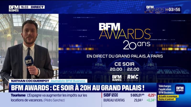 Rendez-vous ce soir à 20 heures sur les antennes de BFM Business pour suivre la vingtième édition des BFM Awards