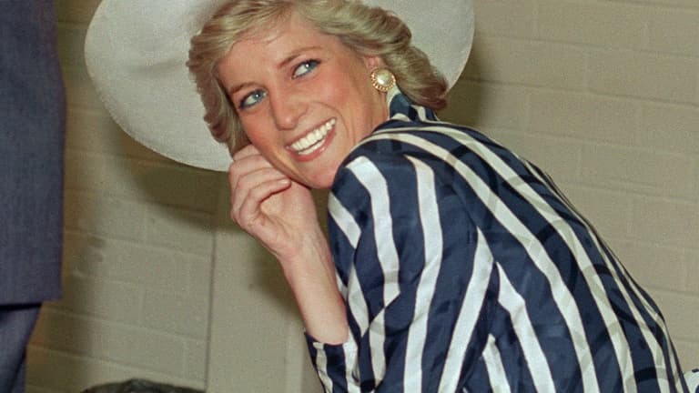 La Princesse Diana à Melbourne le 27 janvier 1988