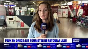 Feux en Grèce: les touristes de retour à Lille