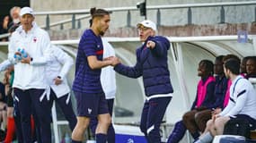 Jaouen HADJAM et Landry CHAUVIN avec l'équipe de France U19.