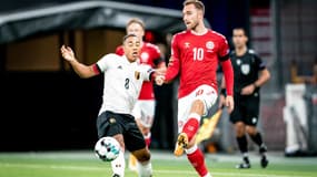 Youri Tielemans face à Christian Eriksen