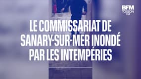 Var: Le commissariat de Sanary-sur-Mer inondé par les intempéries