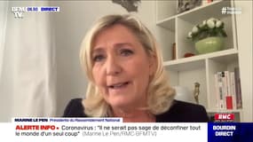 Marine Le Pen juge "honteux" l'appel à la grève de la CGT