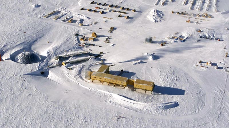 Base scientifique américaine en Antarctique (illustration)