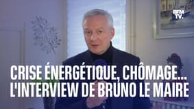 Crise énergétique, réforme de l'assurance chômage.. l'interview de Bruno Le Maire sur BFMTV en intégralité