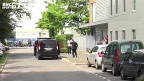 Football / Arrivée de David Luiz au centre d'entraînement du PSG - 05/08