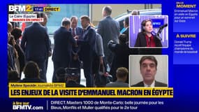 Macron en Égypte: "marquer la demande réitérée d'un cessez-le-feu" à Gaza, selon David Rigoulet-Roze