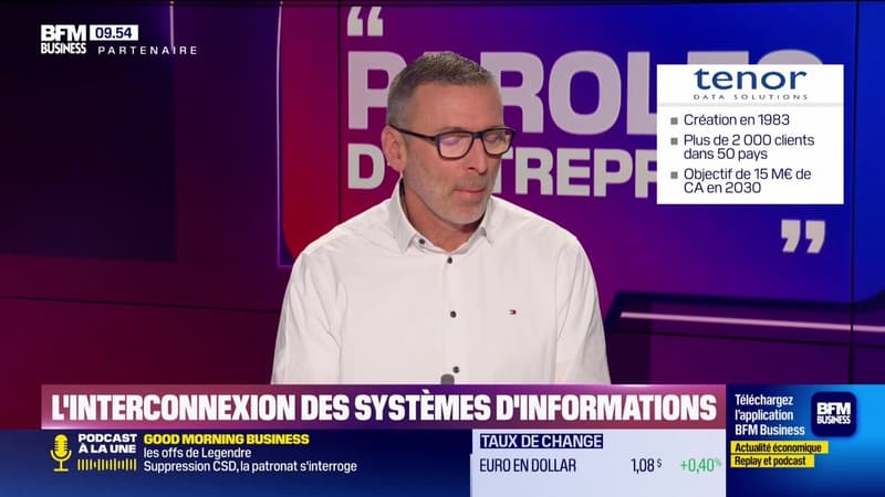 André Ferrari (Tenor Data Solutions) : L'interconnexion des systèmes d'information - 08/03