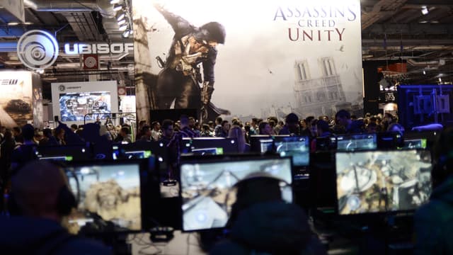 Un salon de jeux vidéos à Paris, le 29 octobre 2014.