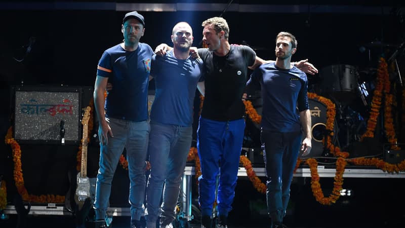 Coldplay en concert à Las Vegas en septembre 2015.