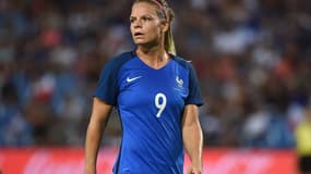 Eugénie Le Sommer n'a pas eu beaucoup de ballons à négocier lors du nul des Bleues contre la Norvège (1-1).