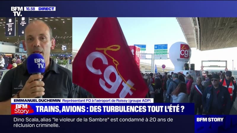 Emmanuel Duchemin (FO) annonce que la grève chez ADP 