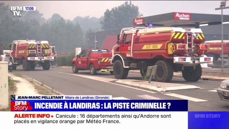Incendie à Landiras: la piste criminelle privilégiée, le maire n'est 