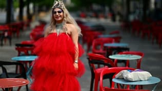 Martin Namias, connu sous son nom de drag queen "Miss Martini", à Marseille le 3 mai 2024