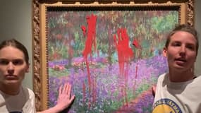 Deux militantes écologistes ont étalé de la peinture sur un tableau de Monet à Stockholm.
