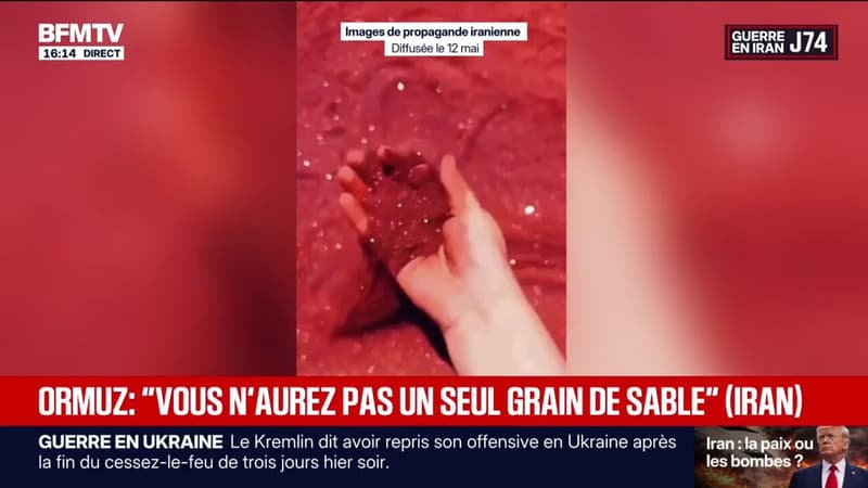 Sable rouge, plage rouge ... Les images de propagande iranienne concernant le détroit d'Ormuz