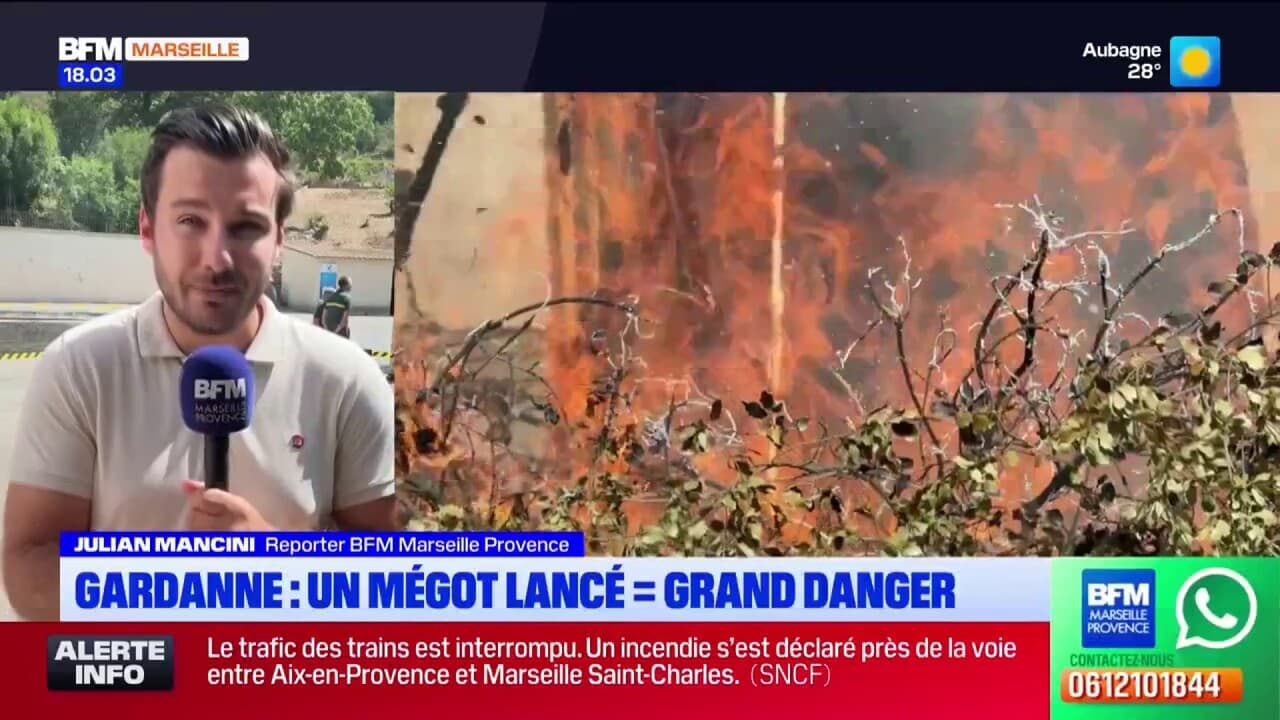 Gardanne : un mégot jeté = un grand danger