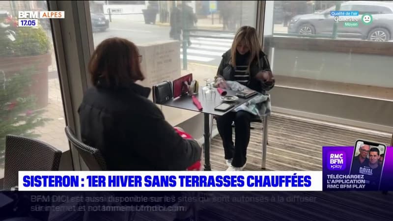 Sisteron: premier hiver sans chauffer les terrasses extérieures