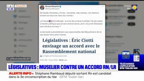 Élections législatives: Renaud Muselier contre un accord entre le RN et les LR