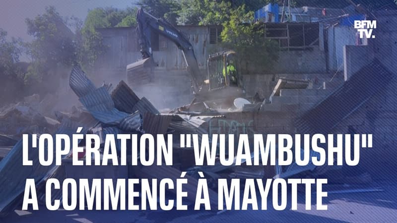 Mayotte: Talus 2 est le premier bidonville à être détruit dans le cadre de l'opération 