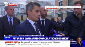 Manifestations contre la réforme des retraites: "Il y a eu exactement 855 interpellations dans toute la France, pour 843 gardes à vue", affirme Gérald Darmanin