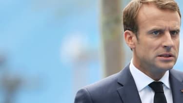 Emmanuel macron et Jean-Yves le Drian le 12 juillet 2018 à Bruxelles.