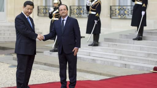 L'Elysée a déroulé le tapis rouge pour le visite du président chinois.