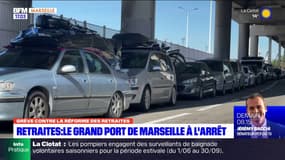 Retraites: le Grand port de Marseille à l'arrêt, des passagers bloqués