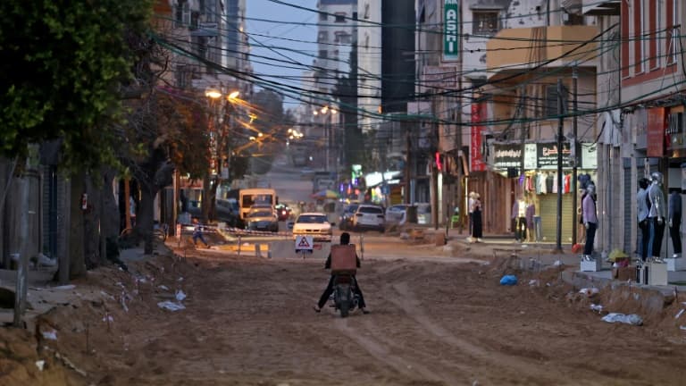 Une rue dans la ville de Gaza, le 19 avril 2022