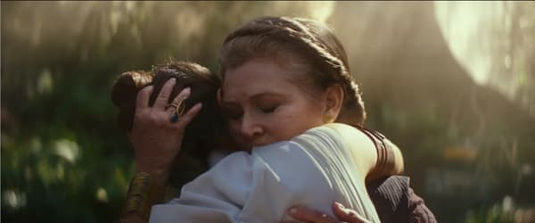 Carrie Fisher dans L'Ascension de Skywalker