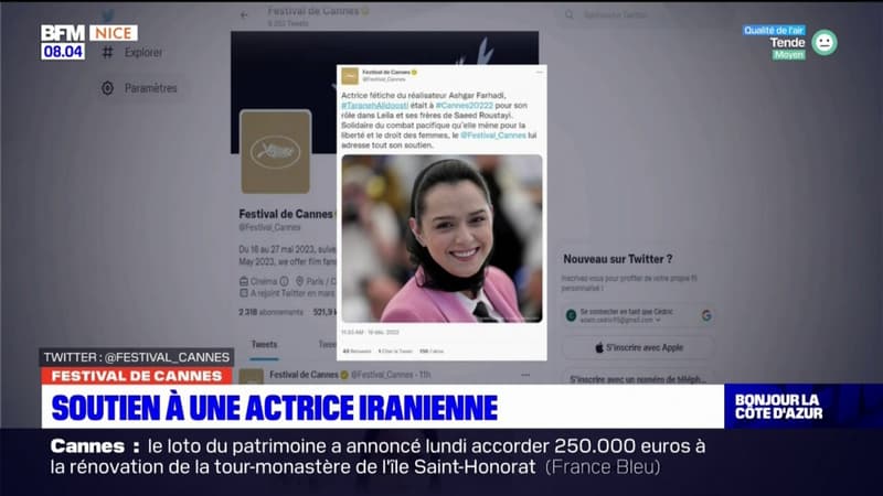 Festival de Cannes: soutien à l'actrice iranienne Taraneh Alidoosti