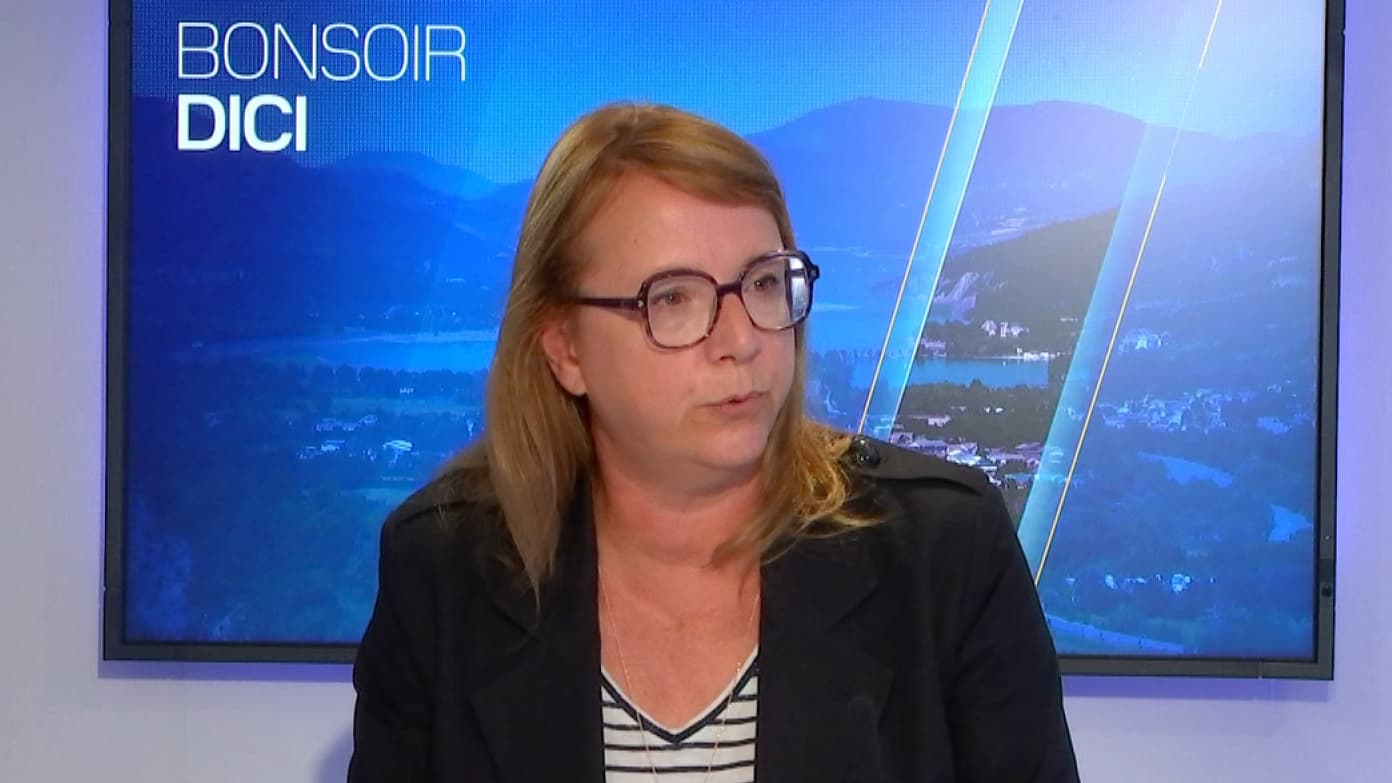 Sophie Vaginay-Récourt defends herself, and the mayor of Pra-Loup pushes her.