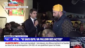 "Je sais que pour vous montrer que ça change, il va falloir des actes": Gabriel Attal s'adresse aux agriculteurs sur le point de blocage de l'autoroute A64