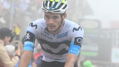 Javier Romo de l'équipe Movistar sur la Vuelta 2025