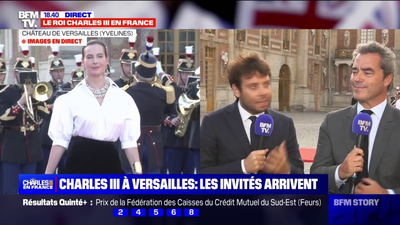 Versailles Lactrice Carole Bouquet Présente Pour Le Dîner DÉtat En L