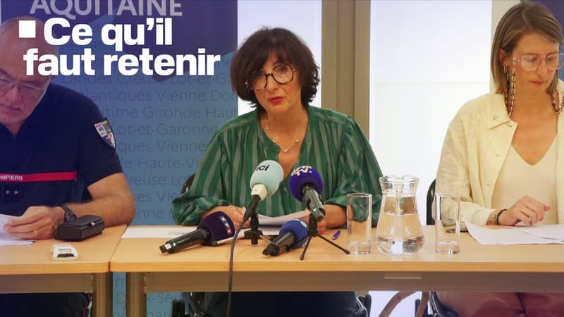 Pas de retour des évacués, seuils d'alerte aux particules fines dépassés... Ce qu'il faut retenir de la conférence de presse des autorités sur l'incendie en Gironde