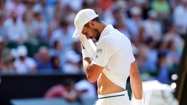 Novak Djokovic lors de la demi-finale de Wimbledon, le 11 juillet 2025.