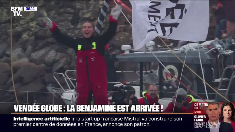 Vendée Globe: Violette Dorange accueillie en héroïne au retour son premier tour de monde à la voile