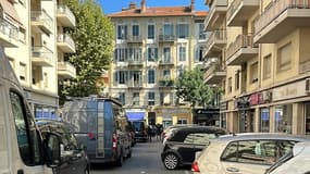 Un homme retranché à son domicile boulevard de Riquier à Nice en septembre 2023.