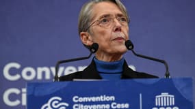 Elisabeth Borne le 9 décembre 2022 au CESE à Paris 