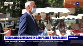 Élections régionales: Noël Chuisano en campagne à Forcalquier 