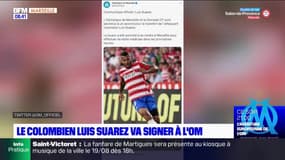 OM: le Colombien Luis Suarez rejoint le club