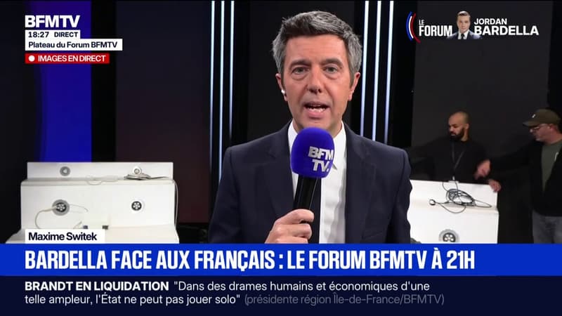 Jordan Bardella sera face aux Français ce soir à 21 heures dans le Forum BFMTV