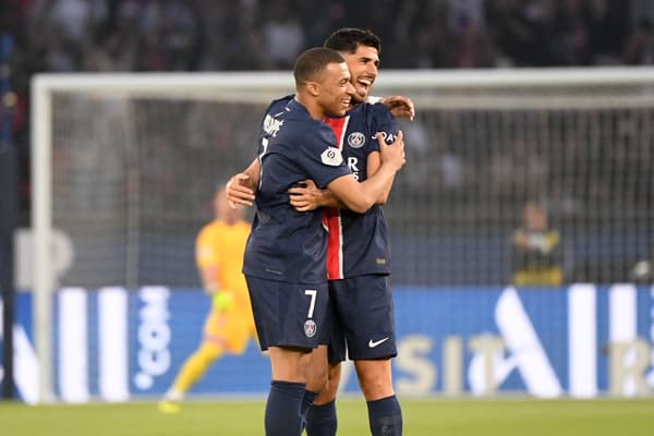 Kylian Mbappé and Marco Asensio with PSG, 12 May 2024