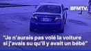 Aux États-Unis, un homme vole une voiture avec un bébé sur le siège arrière