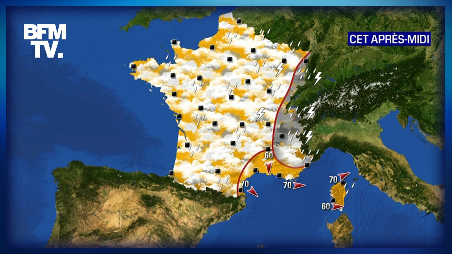 La météo du jeudi 8 juillet: toujours des averses, surtout dans l'Est - Vimarsana News