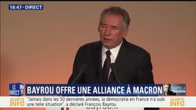 François Bayrou rencontrera Emmanuel Macron "dans les heures qui viennent"