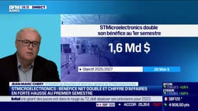  STMicroelectronics: bénéfice net doublé et chiffre d'affaires en forte hausse au premier semestre