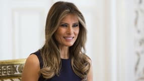 Melania Trump à Varsovie (Pologne), lors d'un entretien avec la femme du président polonais Agata Kornhauser-Duda au Palais du Belvédère, le 6 juillet 2017.