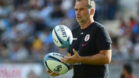 L'entraîneur du Stade Toulousain, Ugo Mola, avant le match de Top 14 à Montpellier, le 18 septembre 2021 au GGL Stadium